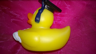 Badeente von der Seite