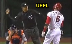 Ed Hickox, umpire/Terry Collins,Angels//1997  Anaheim angels, Baseball  cards, Spring training