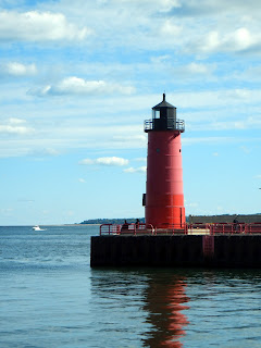 The Algoma Lighthouse in downtown Milwaukee, Wisconsin