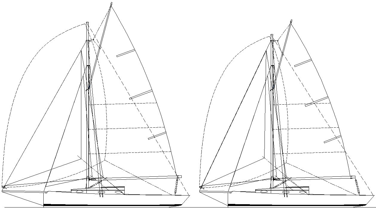 dudley dix yacht design: didi 29 retro cruising rig