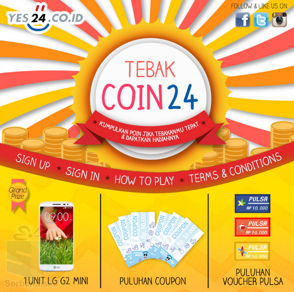 Kuis Tebak Coin 24 Berhadiah Smartphone LG G2 Mini Kuis Tebak Coin 24 Berhadiah Smartphone LG G2 Mini