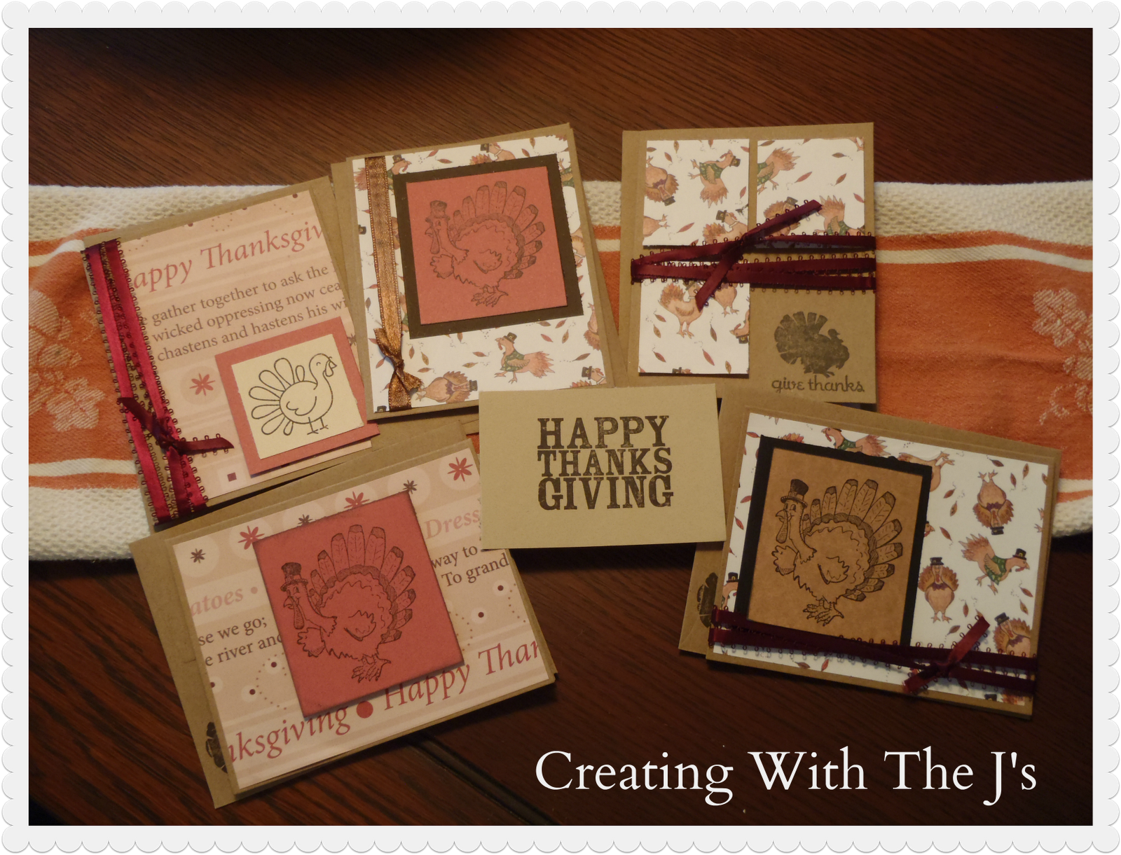 Creating With The J's Happy Thanksgiving Cards