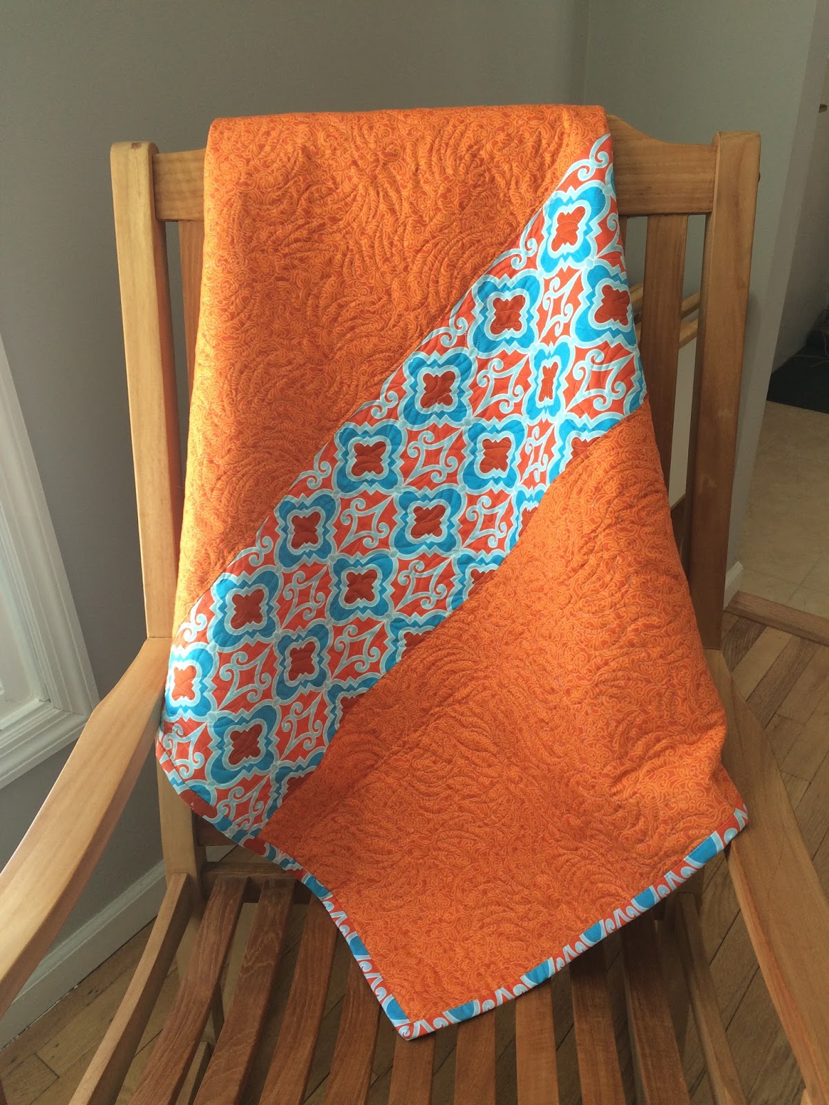 Debby Brown Quilts Quilt Finish Scrappy Baby Quilt