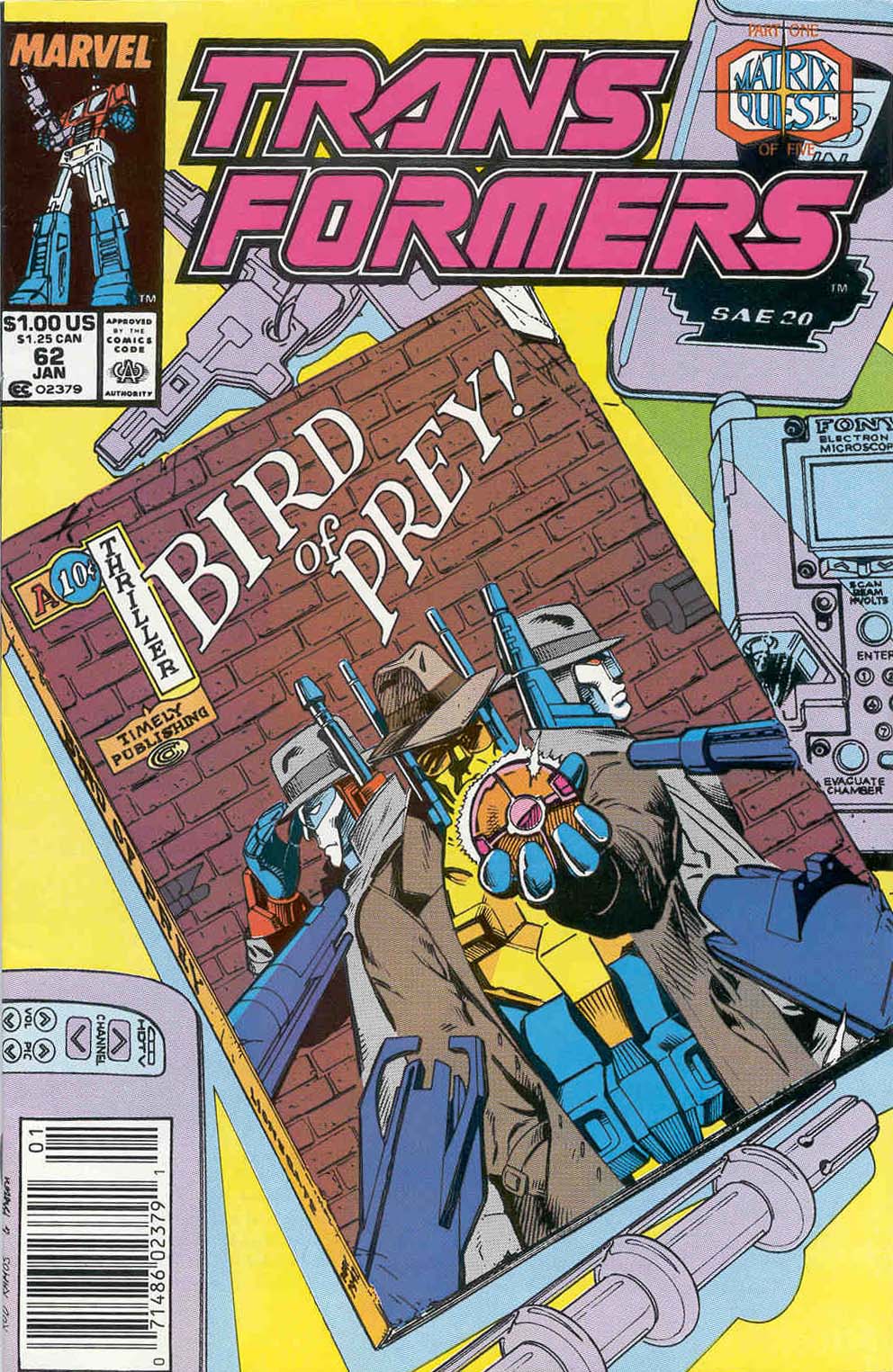 Read online The Transformers (1984) comic -  Issue #62 - 1
