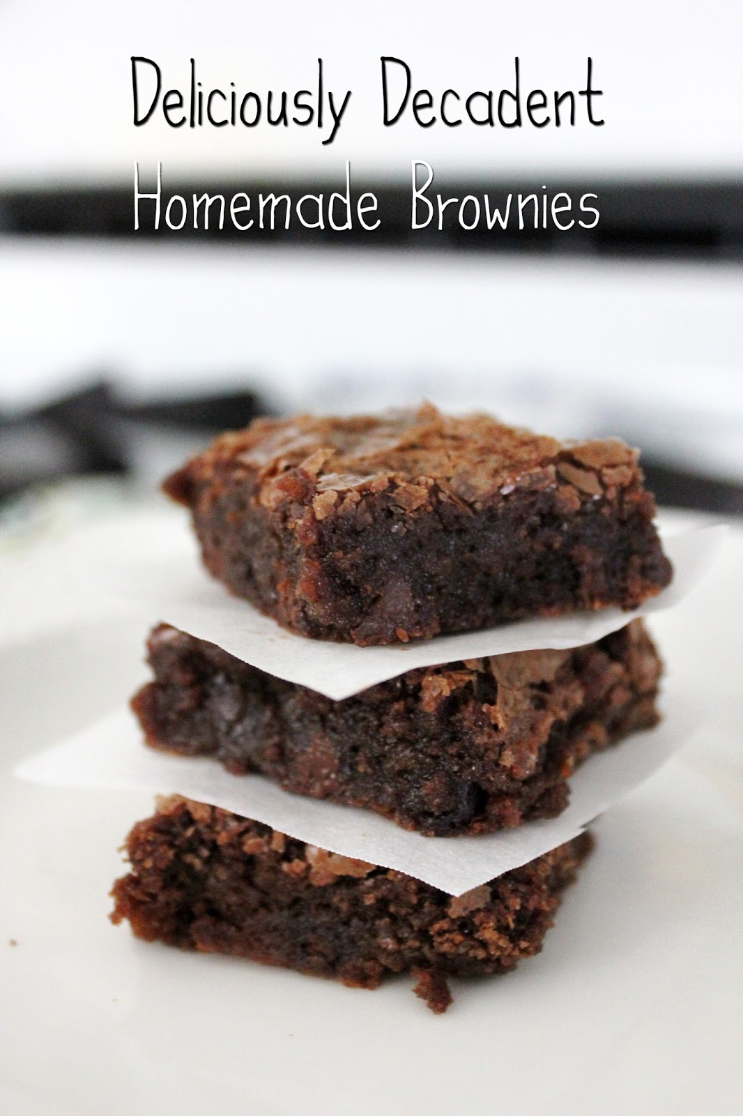 Deliciously Decadent Homemade Brownies Fresh from the...