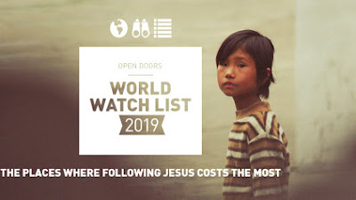 Top 50 Negara Berbahaya Bagi Pengikut Kristus 2019 Menurut Open Doors