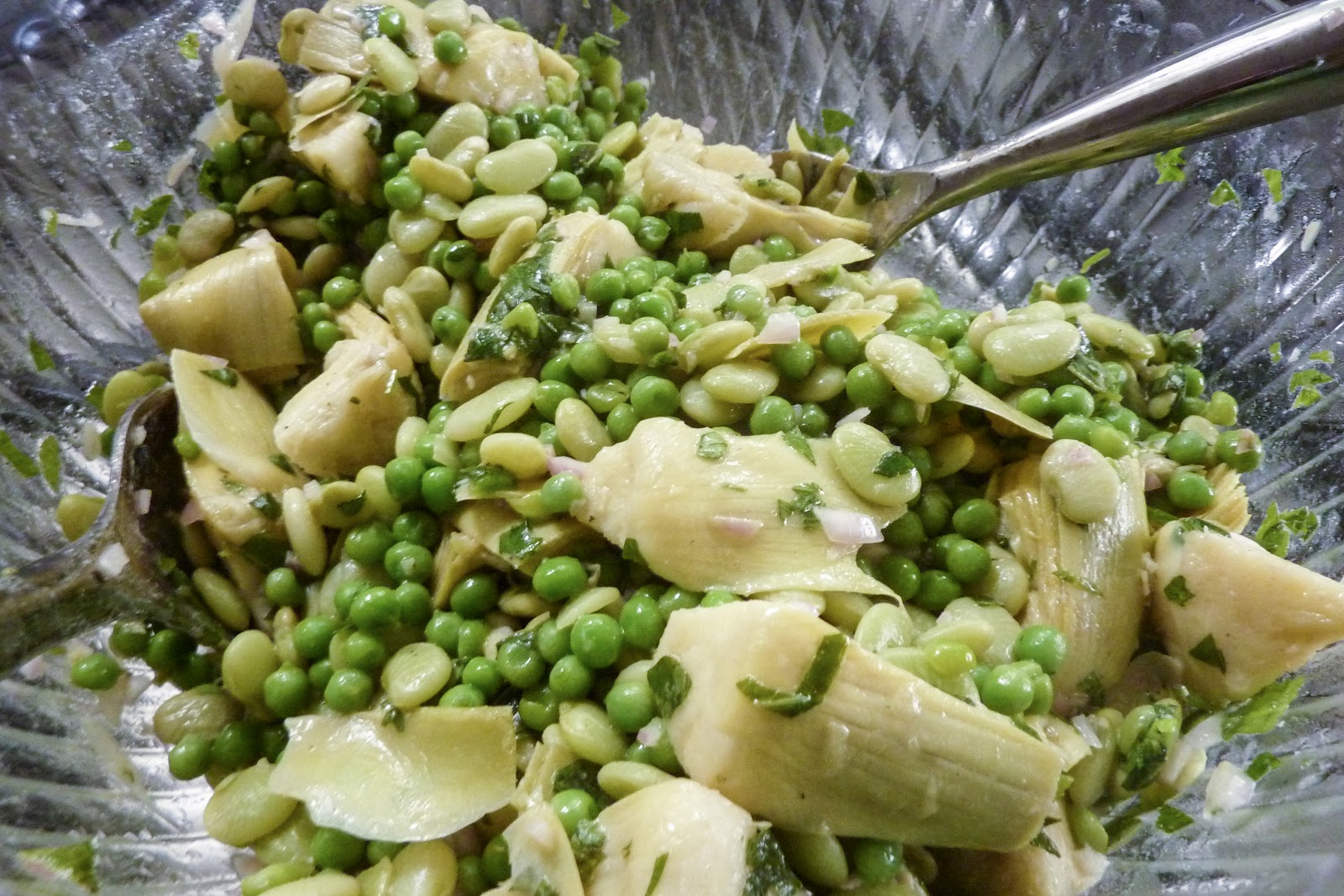 FEAST EVERYDAY Artichoke, Lima Bean and Pea Salad