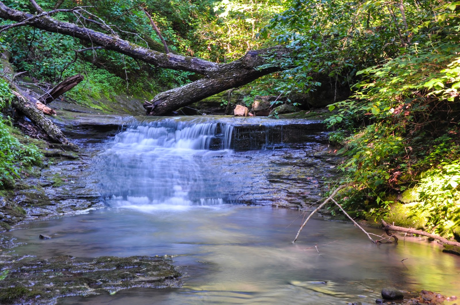 Rick's Hiking Blog Cowan Hollow Waterfalls, Between Simpson and North