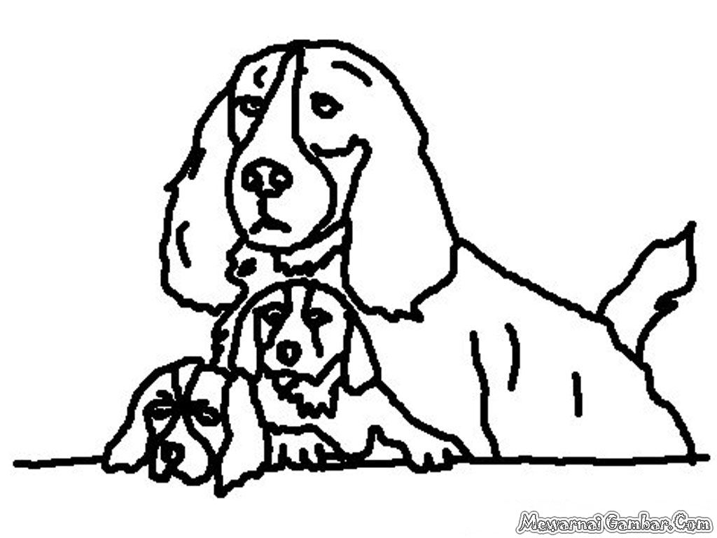 Mewarnai Gambar Anjing Mewarnai Gambar