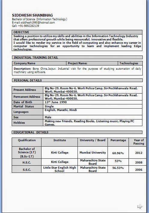 Free Resume Templates Windows Xp | Sample Resume