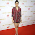 Tamanna White Legs Thighs Show At Red Carpet In Mini Maroon Top