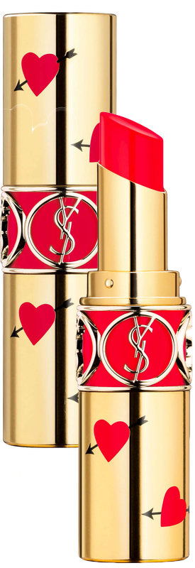 YSL Heart and Arrow Rouge Volupte Shine Collector Oil-in-Stick Lipstick