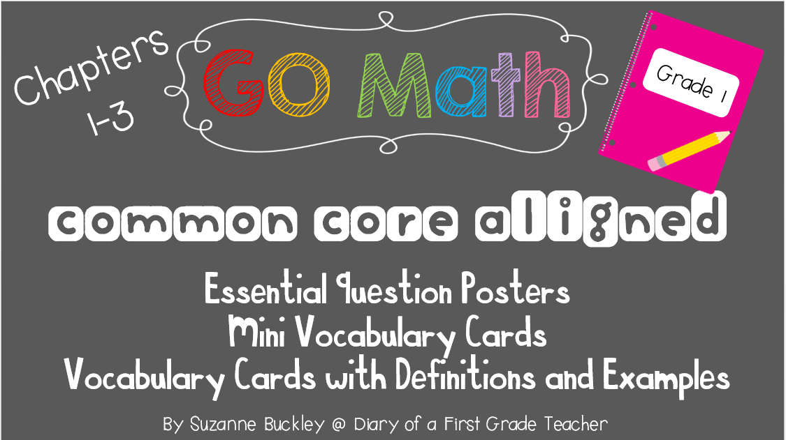 http://www.teacherspayteachers.com/Product/GO-Math-First-Grade-Essential-Question-Posters-and-Vocabulary-Cards-1376119