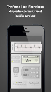 Cardiografo (Cardiograph): misurazione della frequenza cardiaca (pulsazioni) usando i tuoi iPhone e iPad Camera - Registra l'idoneità cardiaca di amici e famigliari