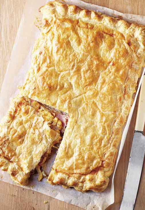 Easy Food Recipes and Cooking Ham, Mustard and Cheese Pie