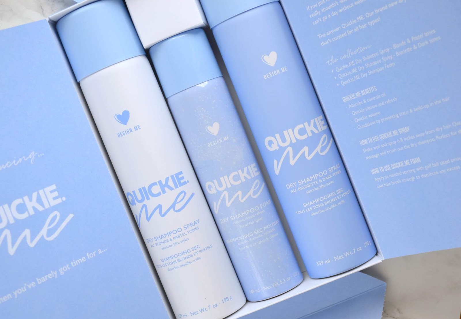 HAIR Design.ME Quickie.ME Dry Shampoo Cosmetic Proof Vancouver beauty, nail art and