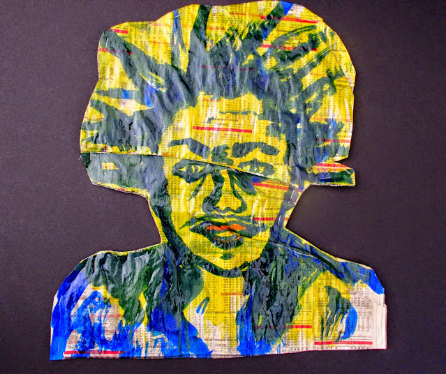 Contemporary Abstract Art Face, by Miabo Enyadike