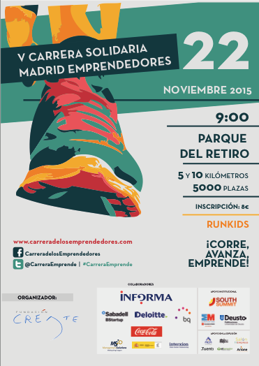 22 NOV: V Carrera Solidaria Madrid Emprendedores | Don't Stop Madrid