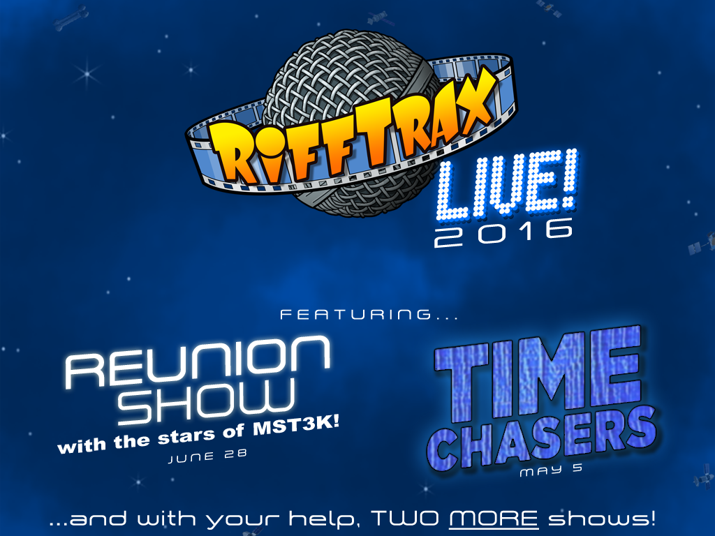 Peanut Butter and Awesome RiffTrax Live 2016 Season Kickstarter Announced