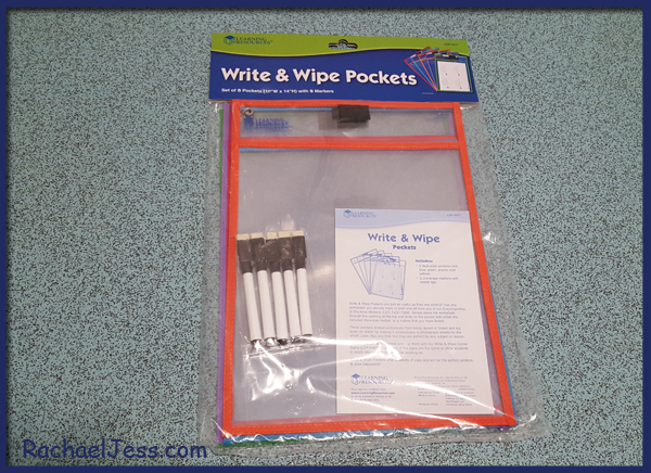 Write and Wipe Learning Pockets