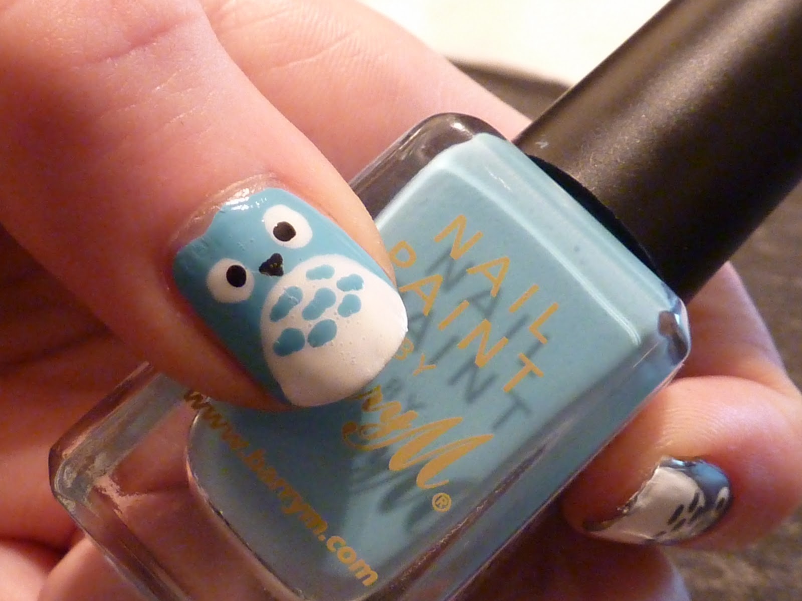 Lucys Nailss: Totoro Nails & Tutorial!