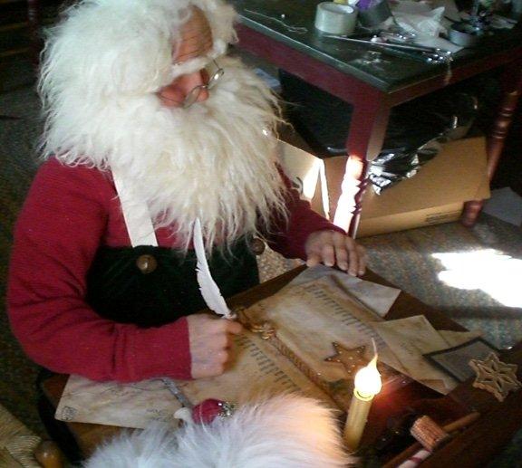 Saundra of Woodland Junction Santa at his Desk Saundra of Woodland Junction Santa at his Desk