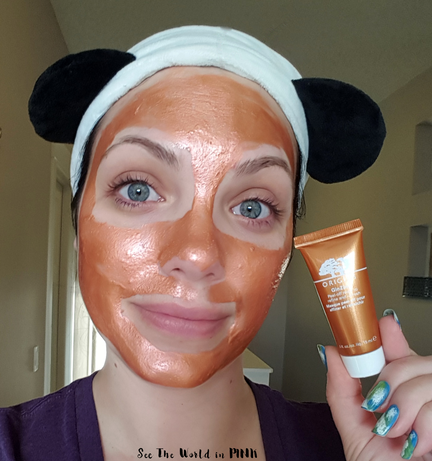 Delegeret Godkendelse Bibliografi Mask Wednesday - Origins GinZing Peel-Off Mask to Refine and Refresh Try-on  and Review! | See the World in PINK
