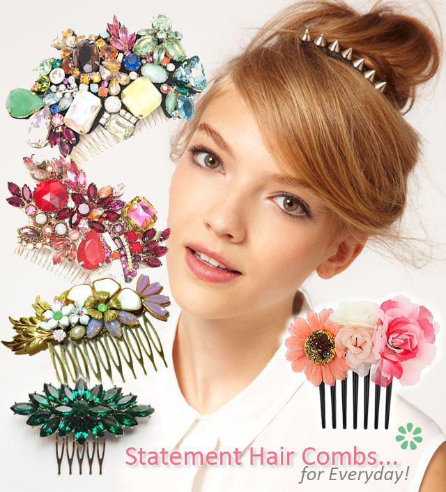 Statement Hair Combs, Hair Accessories