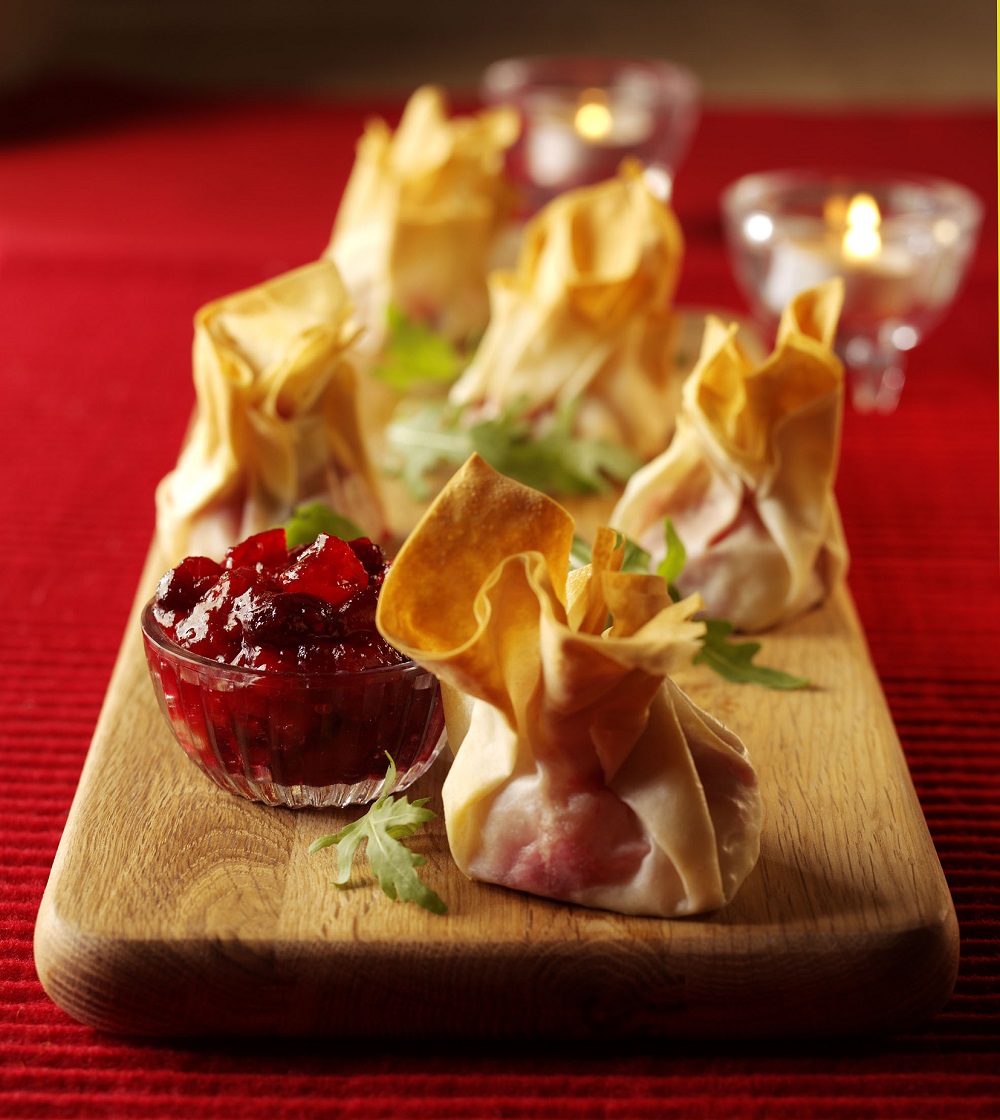 BerryWorld Cranberry And Goats Cheese Filo Parcels