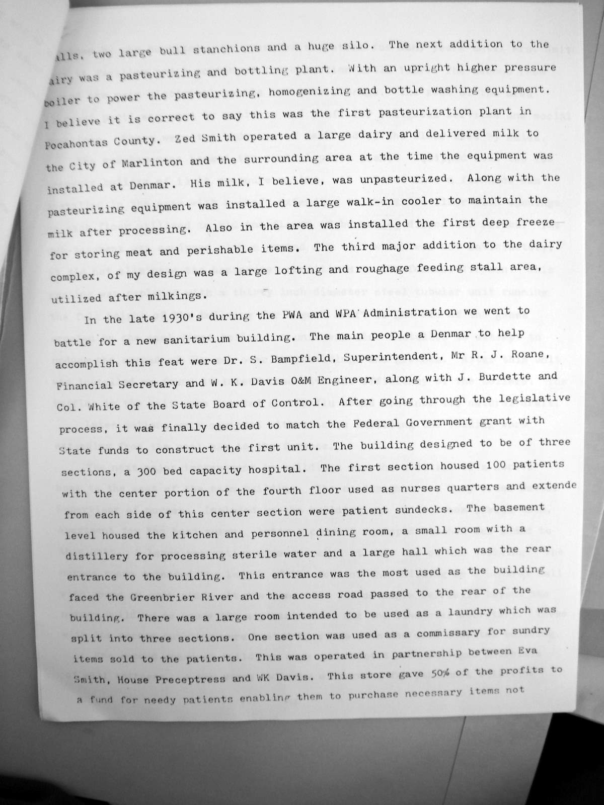 Pocahontas Commentator Plus Denmar Sanitarium