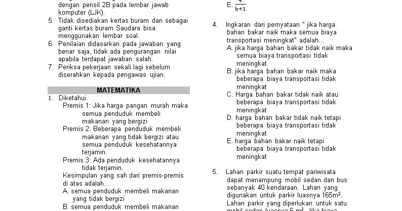 24+ Contoh soal tes masuk akademi keperawatan pdf information