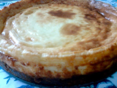 Cheesecake de Chocolate Blanco recién hecha