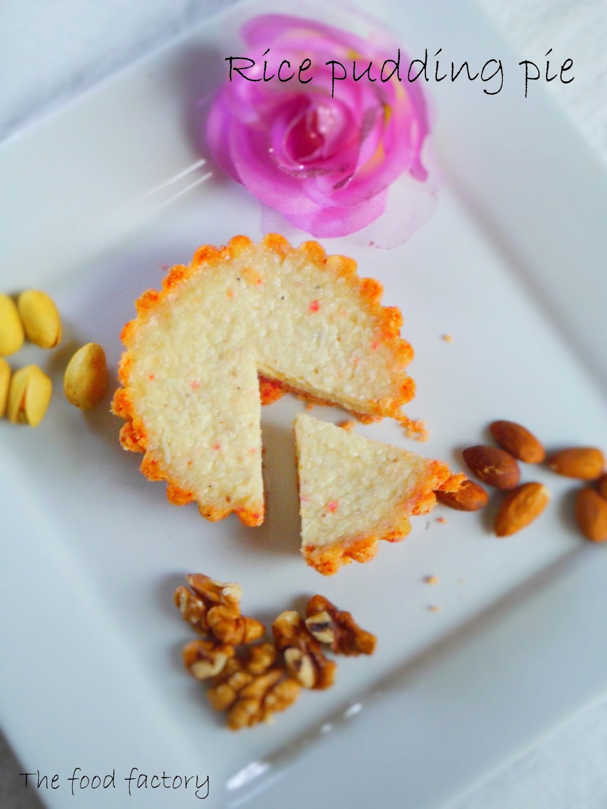 Rice pudding pie The food factory