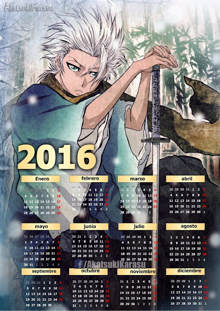 calendario 2016 bleach