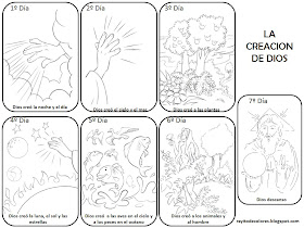 Dibujo de la creacion de Dios