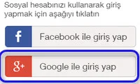 Google ile oturum aç