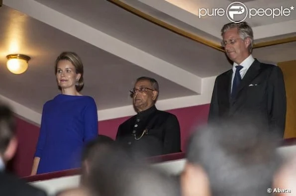 Queen Mathilde attended the opening of Europalia India International Arts Festival