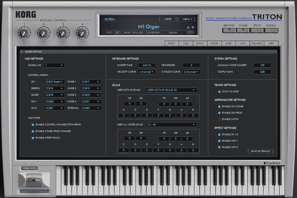 KORG Triton v1.3.3 for Windows Free download