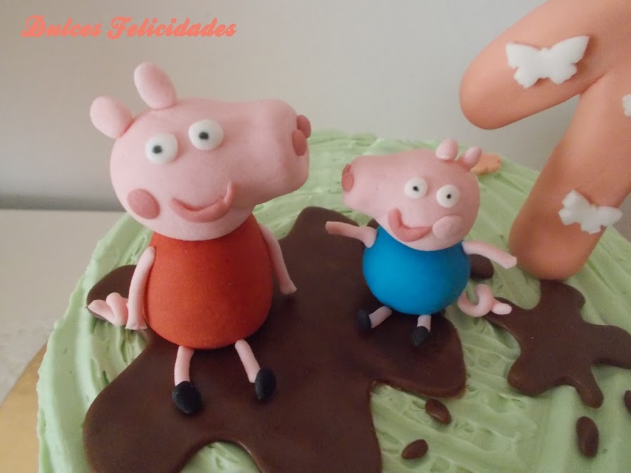 Tarta Peppa Pig buttercream