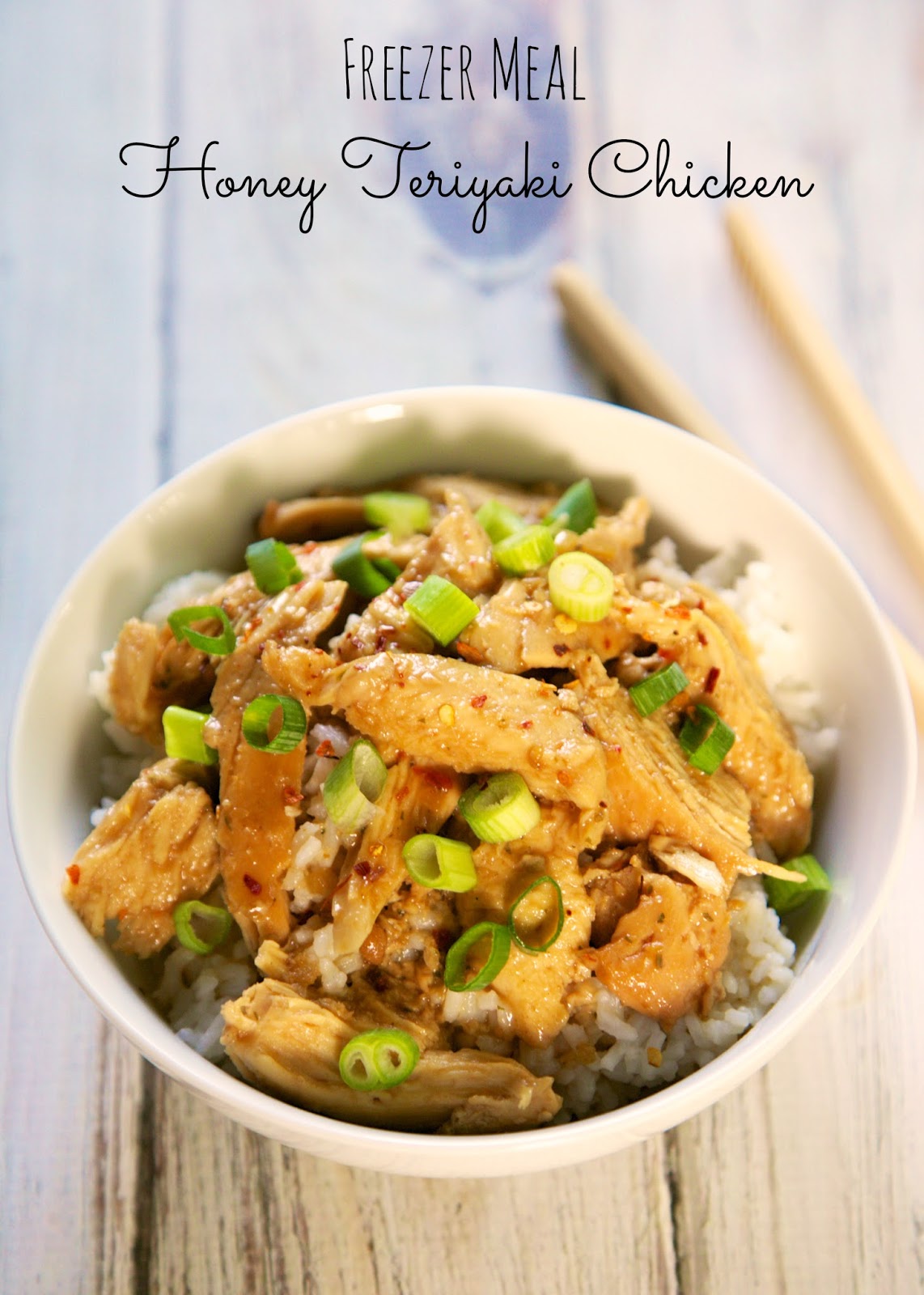 {Freezer Meal} Honey Teriyaki Chicken Plain Chicken