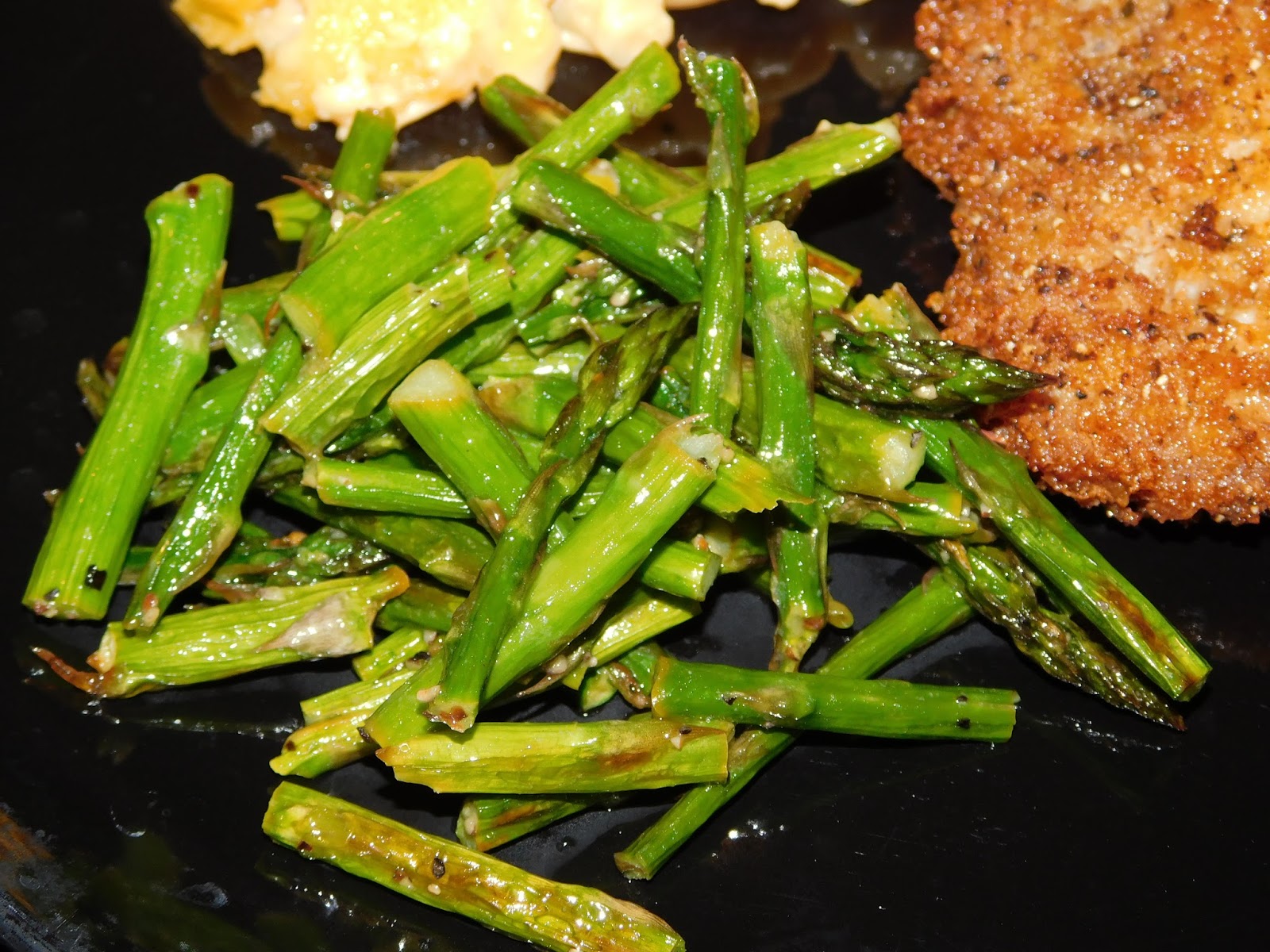 What's cookin', Mom? Roasted Asparagus with LemonDijon Vinaigrette