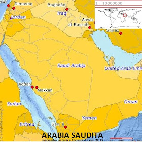 Arabia Saudita (planiglobe)
