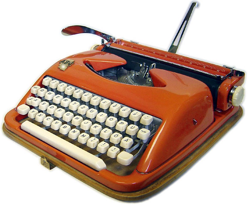 oz.Typewriter Wagenfelddesigned Cole Steel Portable Typewriter
