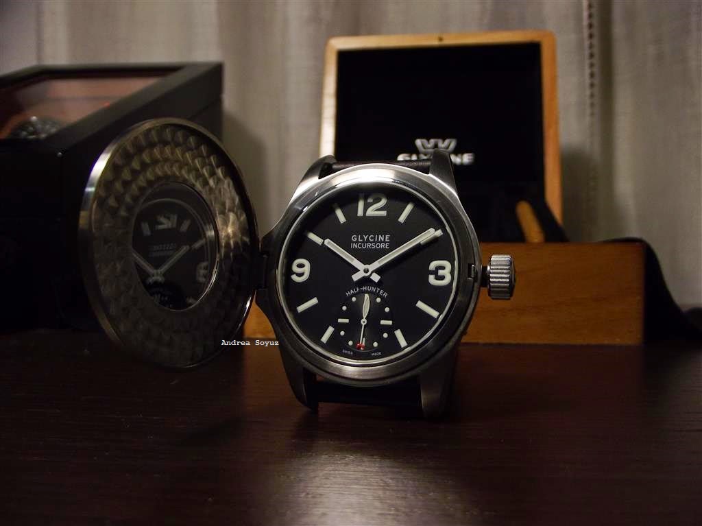 Storie di Orologi Vintage: GLYCINE INCURSORE HALF HUNTER REF.3843 LIMITED  EDITION
