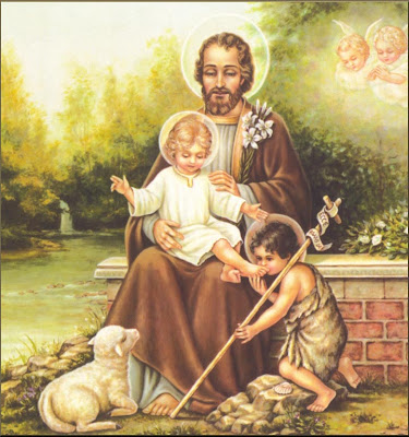 San José, San Juan Bautista y el niño Jesús
