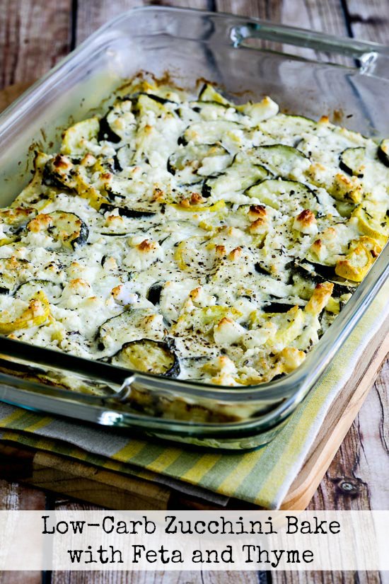 Low-Carb Zucchini Bake with Feta and Thyme
