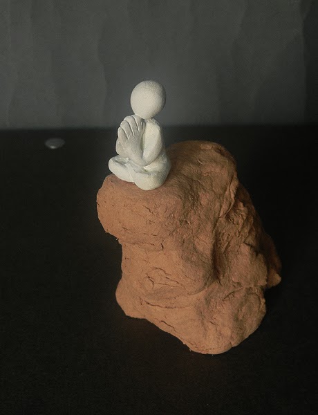 scultura spirituale creazioni zen meditazione buddha preghiera zazen orme magiche