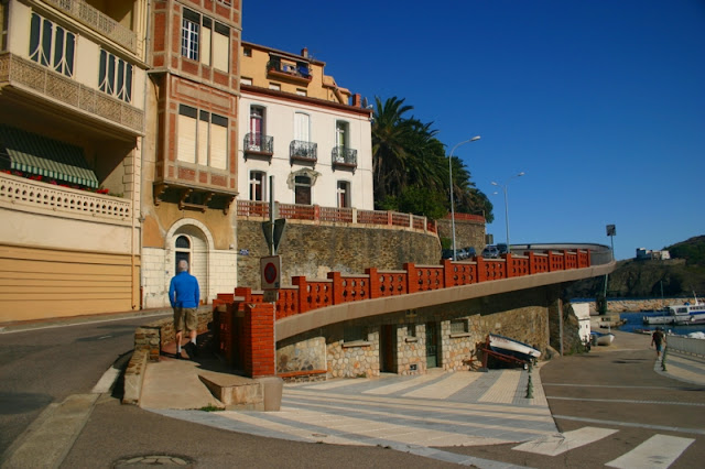 The main highway through Cerebere and where the divers load up on boats.