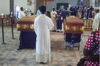 See The Burial of The Seminarian And His Father That Were Killed In Enugu By The Fulani Herdmen 4