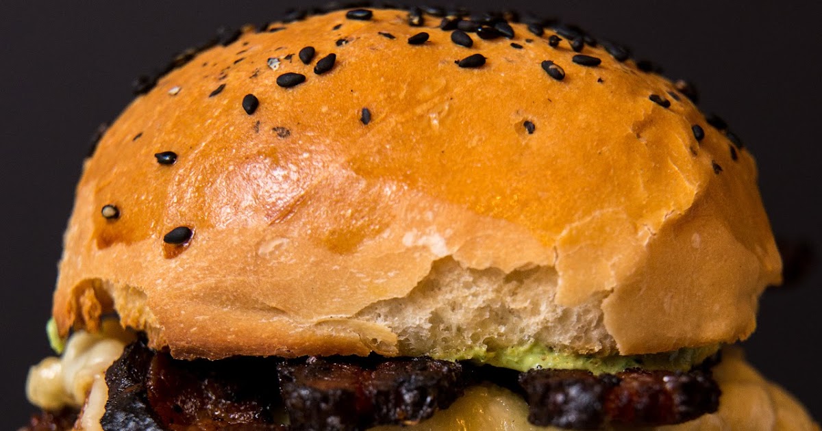 Mama Tommy's Greek Lamb Burger with Fried Saganaki, Homemade Bacon